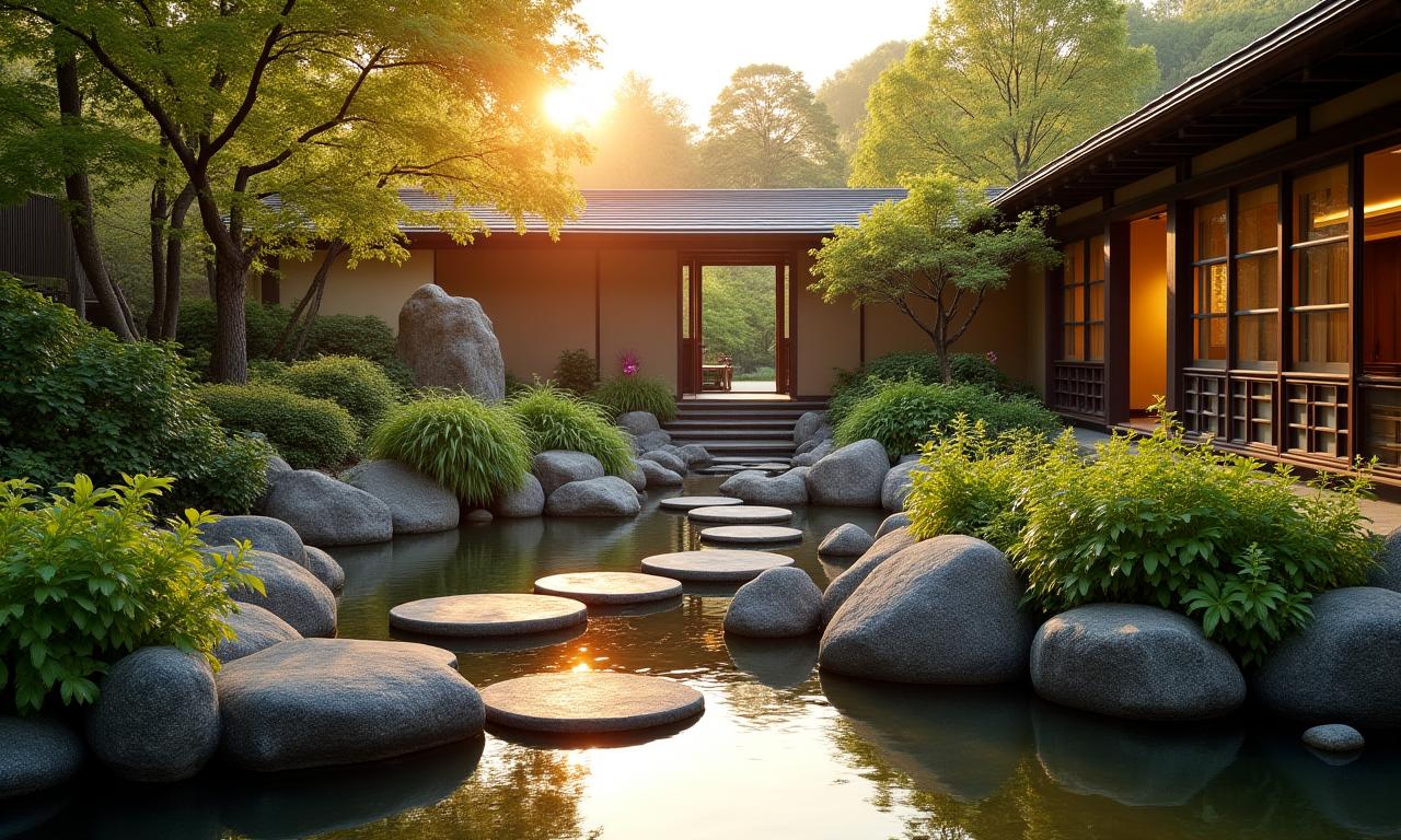 個人邸宅の美しい庭園