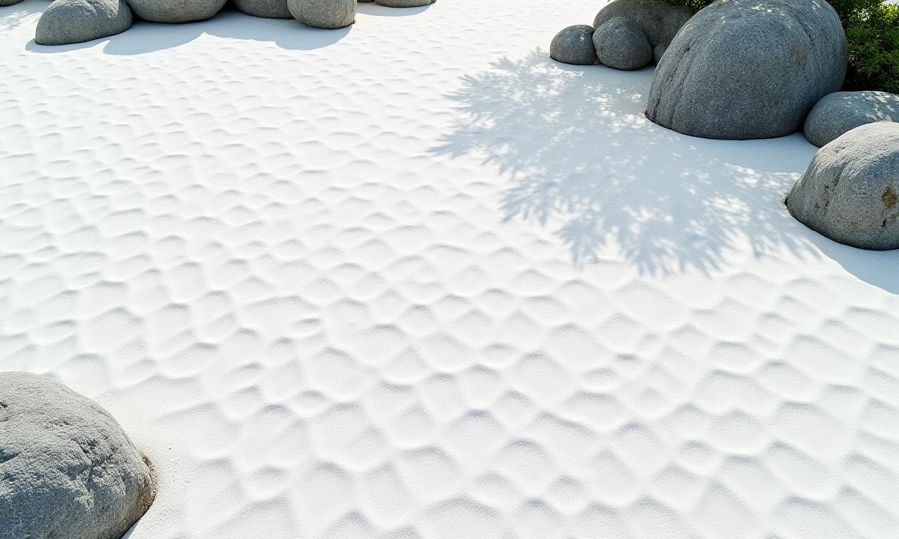 禅寺の枯山水庭園